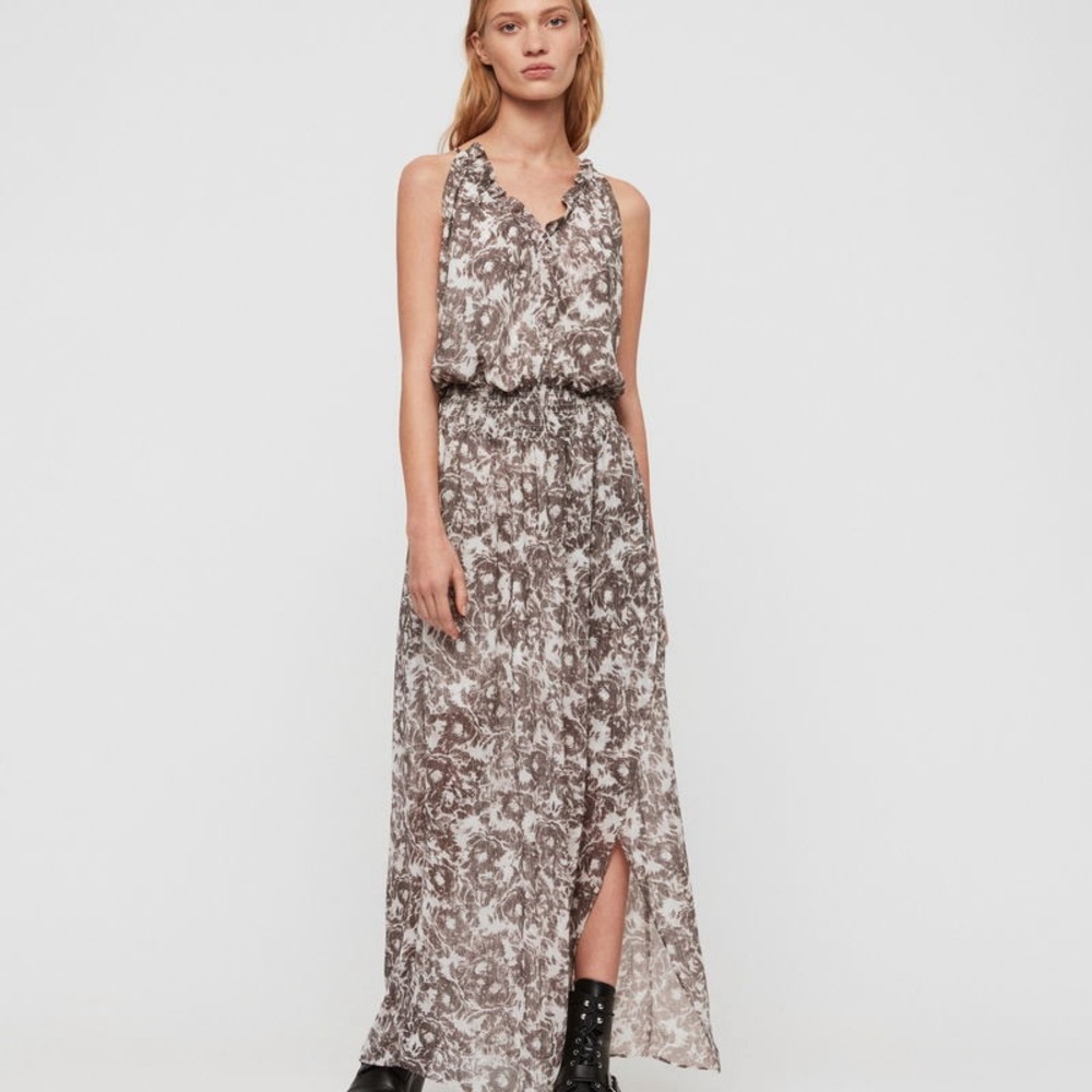All Saints Nylah Rosa Maxi Dress Size Small